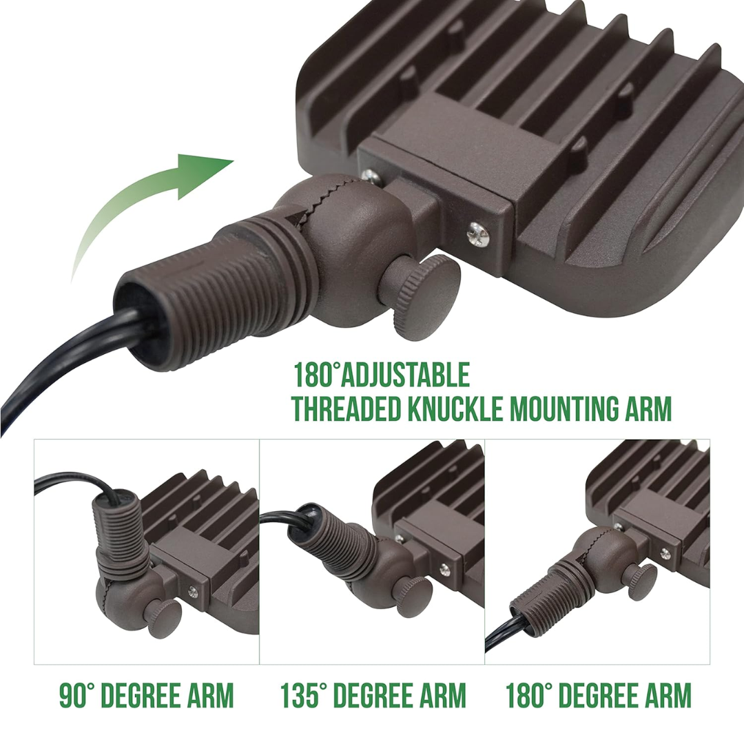 Outdoor Landscape Lighting LED 12V Low Voltage FLAA11 Integrated LED 7W and 12W Aluminum Flood Light with Adjustable Knuckle Mount Low Voltage Outdoor Lighting IP65