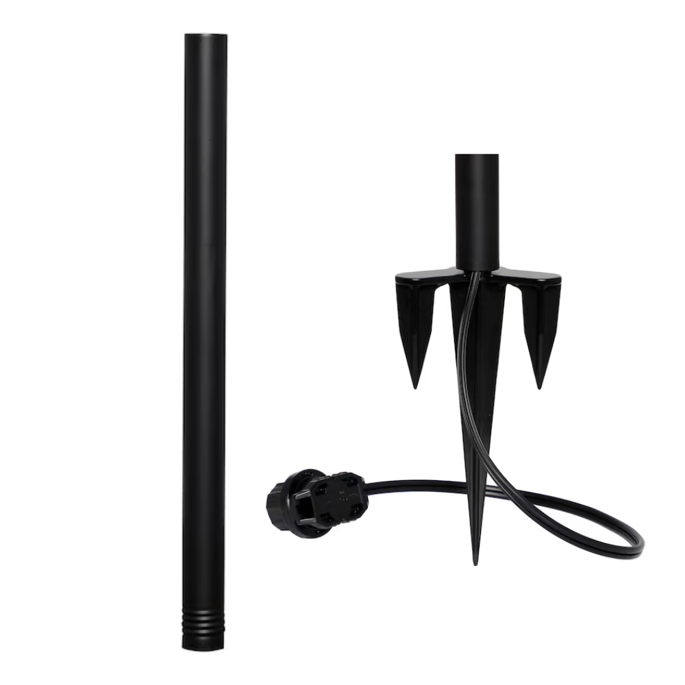 Outdoor Landscape Lighting LED 12V Low Voltage CDPA76 Heavy Duty Cast Aluminum 1.7W Integrated LED Outdoor Landscape 2200K Color Tiki Torch Tall Path Light