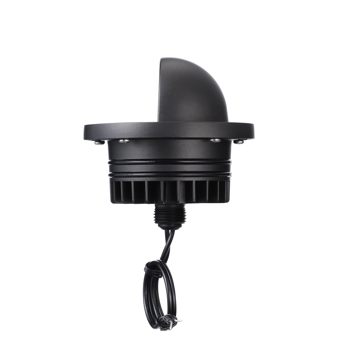 Outdoor Landscape Lighting LED 12V Low Voltage UNAL02 Primo Quarto Aluminum Round Surface Mount Half-Moon Integrated 6W 3000K LED In-Ground Well Light Low Voltage Landscape Lighting
