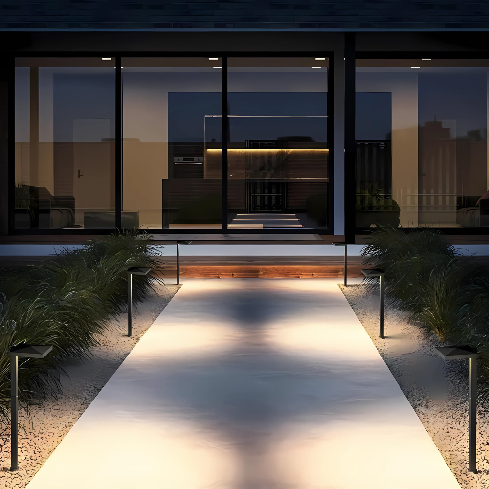 Outdoor Landscape Lighting LED 12V Low Voltage ALP03 8- and 12-Pack 5W Low Voltage 12V 3000K Integrated LED Cast Aluminum Anti-Glade Landscape Pathway Lights Package