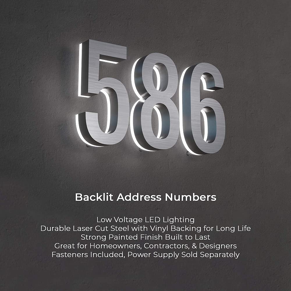 Outdoor Landscape Lighting LED 12V Low Voltage LED Driver Power Supply DC9V 24W Low Voltage Transformer IP67 for LED Address Numbers Supports Up to 5 Lighted House Numbers