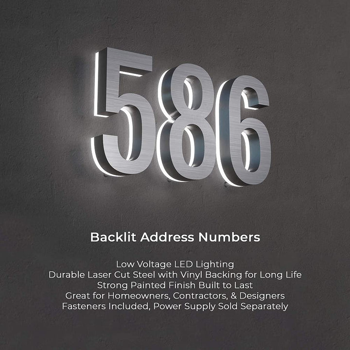 Outdoor Landscape Lighting LED 12V Low Voltage LED Driver Power Supply DC9V 24W Low Voltage Transformer IP67 for LED Address Numbers Supports Up to 5 Lighted House Numbers
