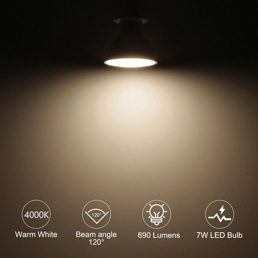 Outdoor Landscape Lighting LED 12V Low Voltage MR16 6-Pack 5W/7W 120° Flood Beam Angle Low Voltage 12V-24V LED Bulbs Package Energy Saving Waterproof Light CE & RoHS Certified