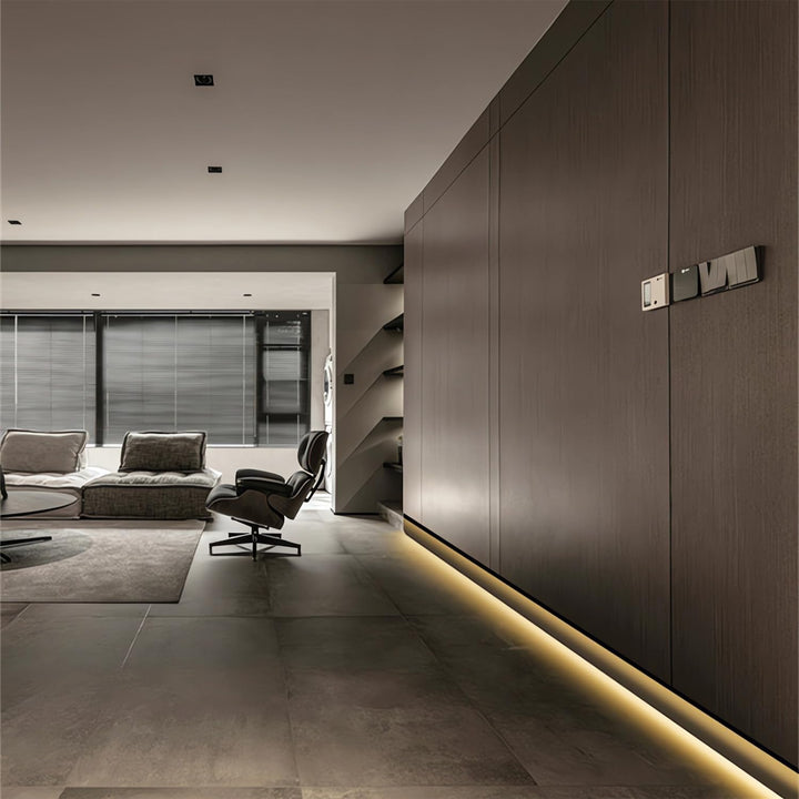 Outdoor Landscape Lighting LED 12V Low Voltage AC14 Skirting Board Black Aluminum Channel with White Frosted Plastic Cover 3.3FT/1M For Max Inner 10.7mm Width LED Strip Lights Pack of 7/10/20