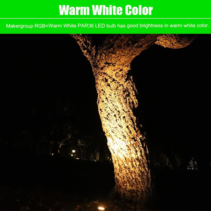 Outdoor Landscape Lighting LED 12V Low Voltage PAR36 7W LED RGBW, Remote Controlled, dimmable, IP67 waterproof Low Voltage Bulbs