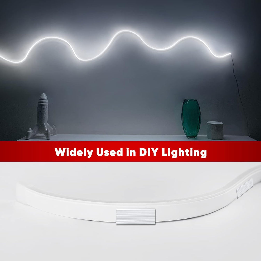 Outdoor Landscape Lighting LED 12V Low Voltage AC01 Aluminum Channel 3.3FT/1M For 6x12mm LED Silicon Neon Strip Lights Package