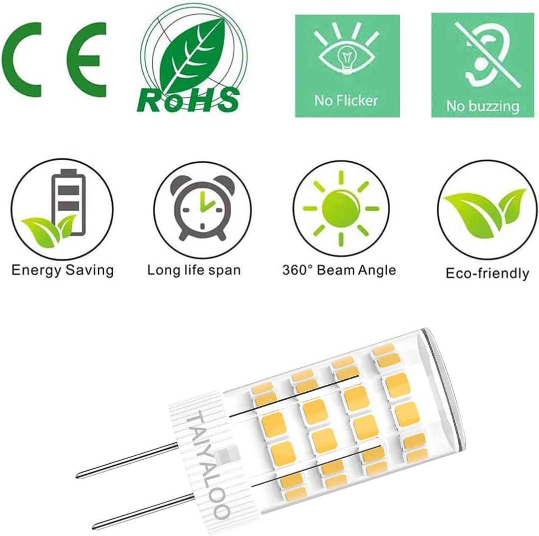 Outdoor Landscape Lighting LED 12V Low Voltage 6x/10x Package G4 5W Bi Pin 2700K/4000K/5000K LED Capsule 12V Bulb Energy Efficient Light IP65 Waterproof