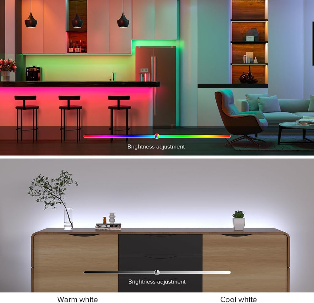 Outdoor Landscape Lighting LED 12V Low Voltage SLD18 Dotless Linear LED RGBW Color Changing 2.26W/ft (DC12V) 2.93W/ft * COB Strip Lights IP30/IP66 Low Voltage 12mm DC12V-24V Tape Light