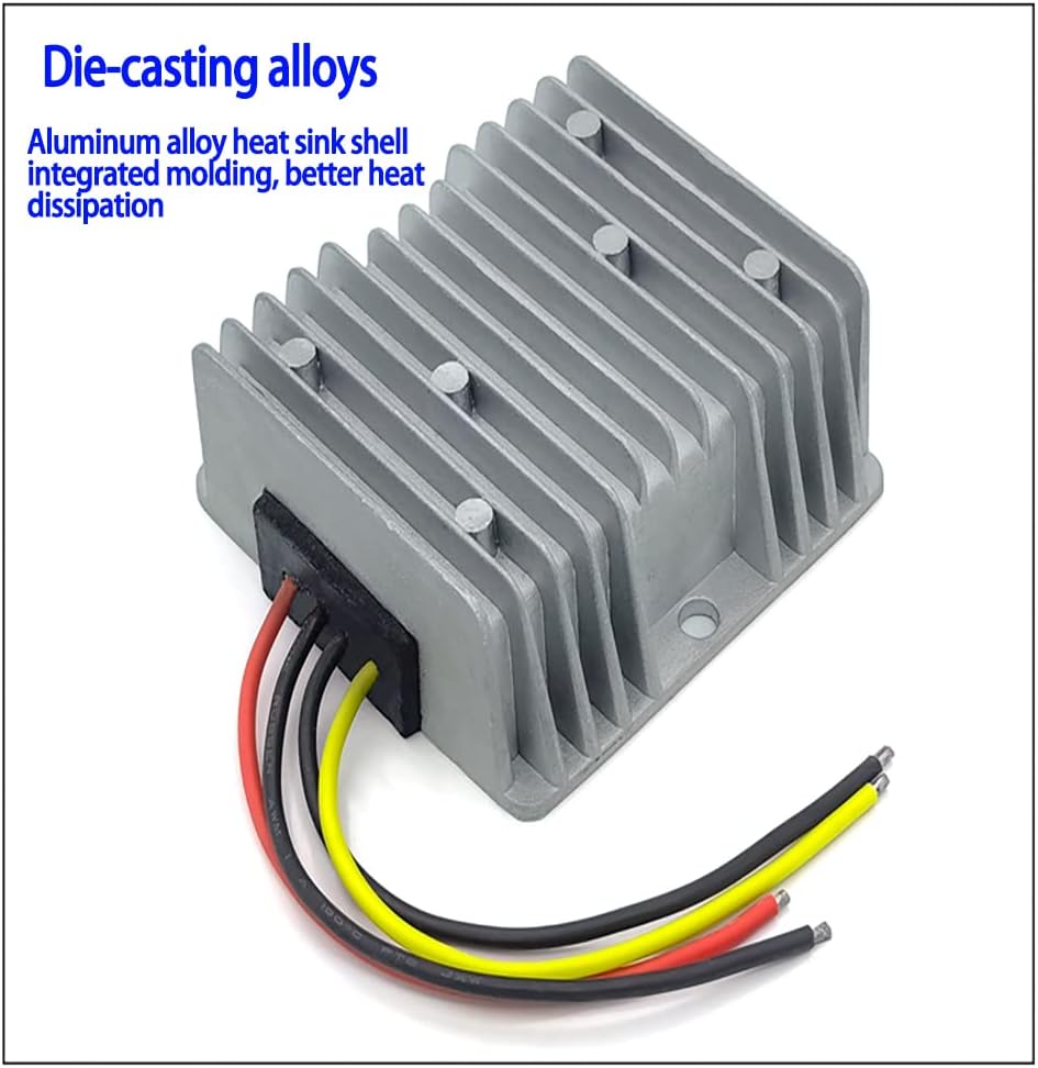 Outdoor Landscape Lighting LED 12V Low Voltage TSD Step Down Low Voltage Converter from DC17-55 Input to 12V 10A/15A/20A Output – DC Voltage Converter for Cars, Trucks, Boats Low Voltage Transformer IP67 Waterproof