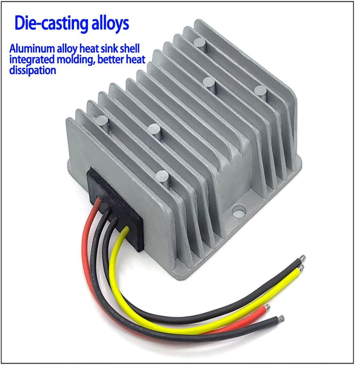 Outdoor Landscape Lighting LED 12V Low Voltage TSD Step Down Low Voltage Converter from DC17-55 Input to 12V 10A/15A/20A Output – DC Voltage Converter for Cars, Trucks, Boats Low Voltage Transformer IP67 Waterproof