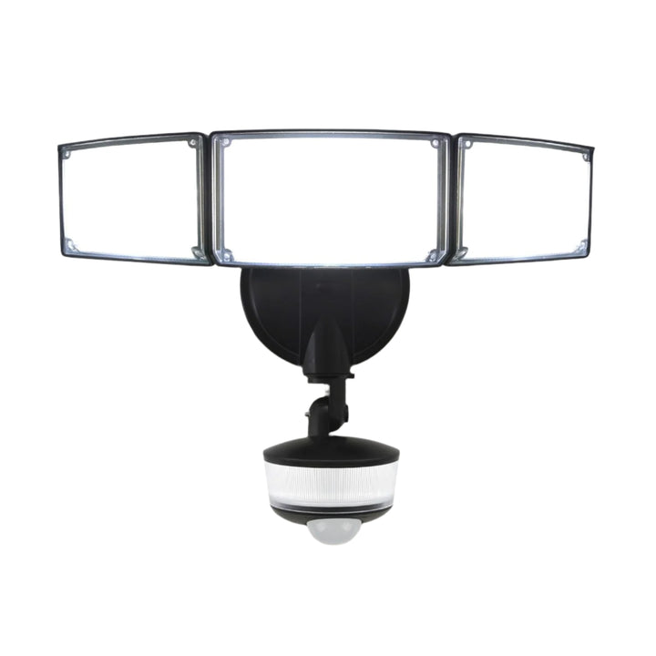 Outdoor Landscape Lighting LED 12V Low Voltage 74W Wired Outdoor LED Flood Light, 120V 5000K Motion-Sensor Security Light 8000LM, IP65 Black