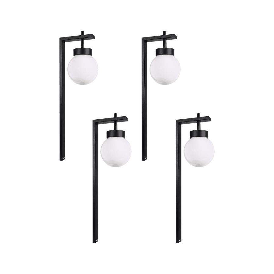 Outdoor Landscape Lighting LED 12V Low Voltage CDPS71 4x/8x/12x Package 3W 3000K Warm White Integrated LED Globe Path Light 12V Low Voltage Outdoor Landscape Lighting 4 Pack