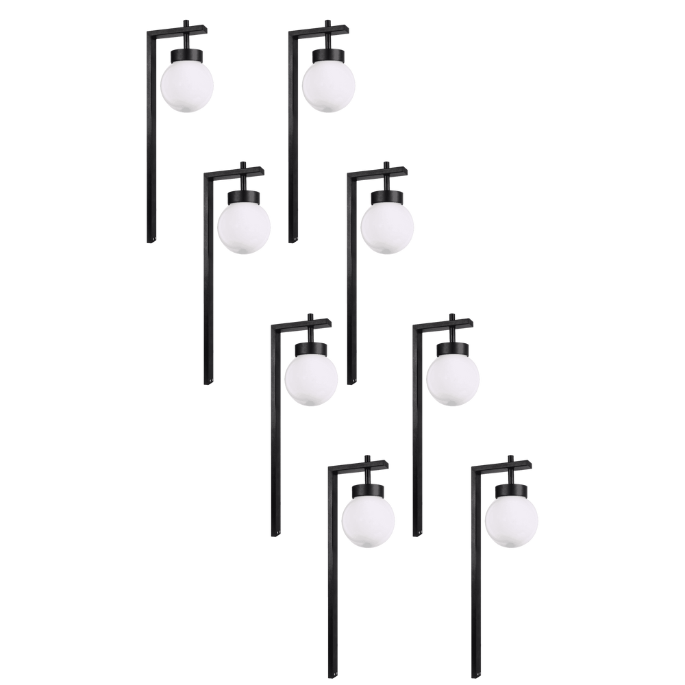 Outdoor Landscape Lighting LED 12V Low Voltage CDPS71 4x/8x/12x Package 3W 3000K Warm White Integrated LED Globe Path Light 12V Low Voltage Outdoor Landscape Lighting 8 Pack
