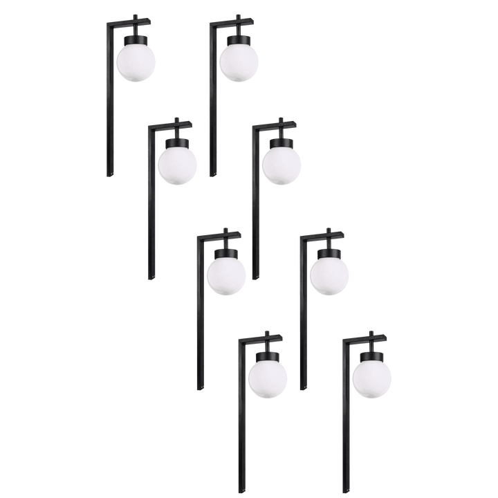 Outdoor Landscape Lighting LED 12V Low Voltage CDPS71 4x/8x/12x Package 3W 3000K Warm White Integrated LED Globe Path Light 12V Low Voltage Outdoor Landscape Lighting 8 Pack