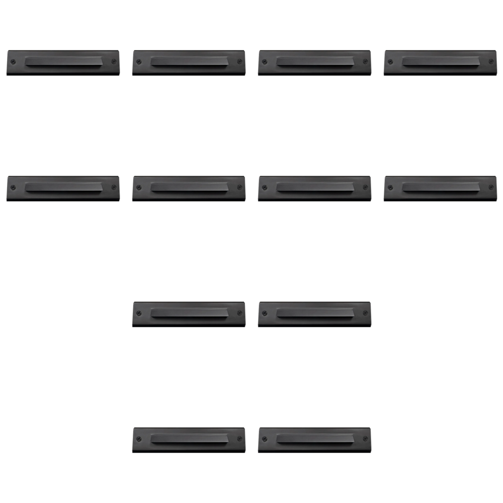 Outdoor Landscape Lighting LED 12V Low Voltage STB16 4x/8x/12x Package 2W LED Cast Brass 12V Low Voltage Surface Mounted Slim Horizontal Outdoor & Indoor 7.37" Step Light 12 Pack Dark Brass