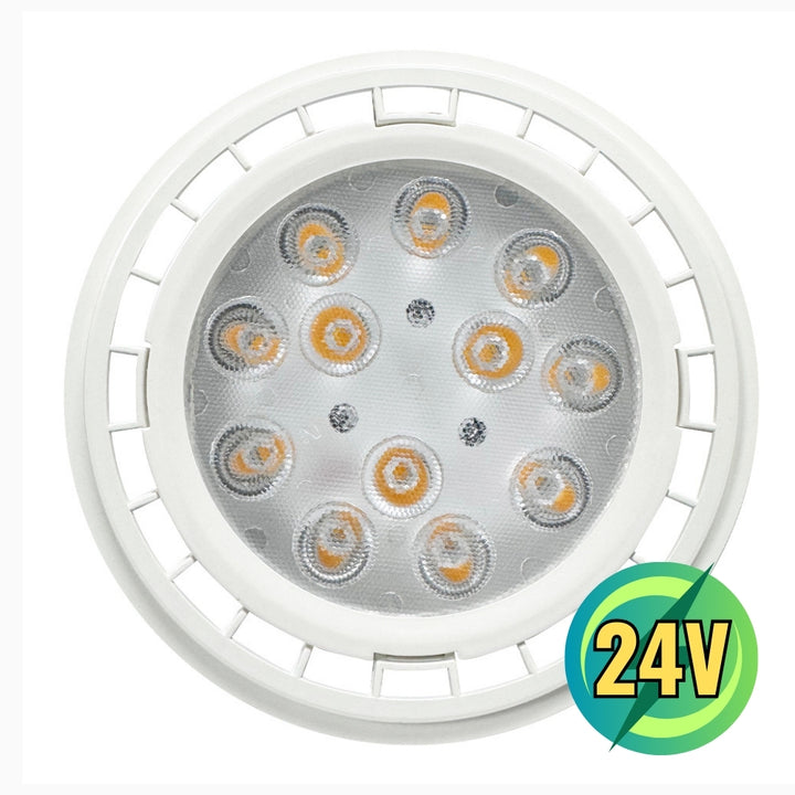 Outdoor Landscape Lighting LED 12V Low Voltage PAR36 12W DC24V Low Voltage LED 60° Aluminum Light Bulb | Landscape Lighting Accessory