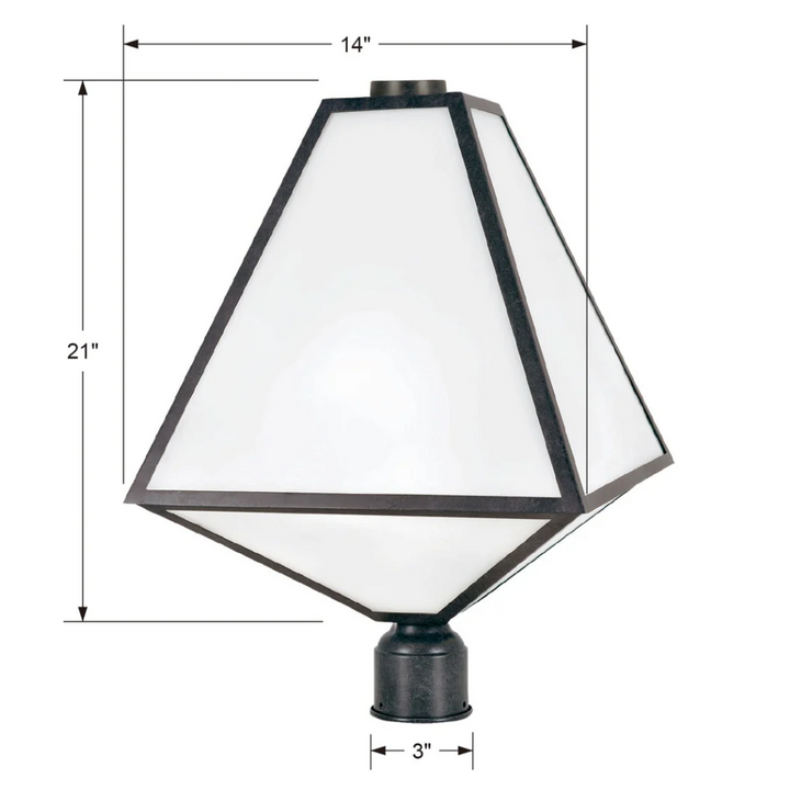 Outdoor Landscape Lighting LED 12V Low Voltage Brian Patrick Flynn Glacier 3 Light Outdoor Post Light 14"x21" Stainless Steel and Glass Charcoal Black Finish 120V 3 E26 Medium Base LED Bulb Sockets Casual Farmhouse Lantern for Patio, Garden, Exterior Posts