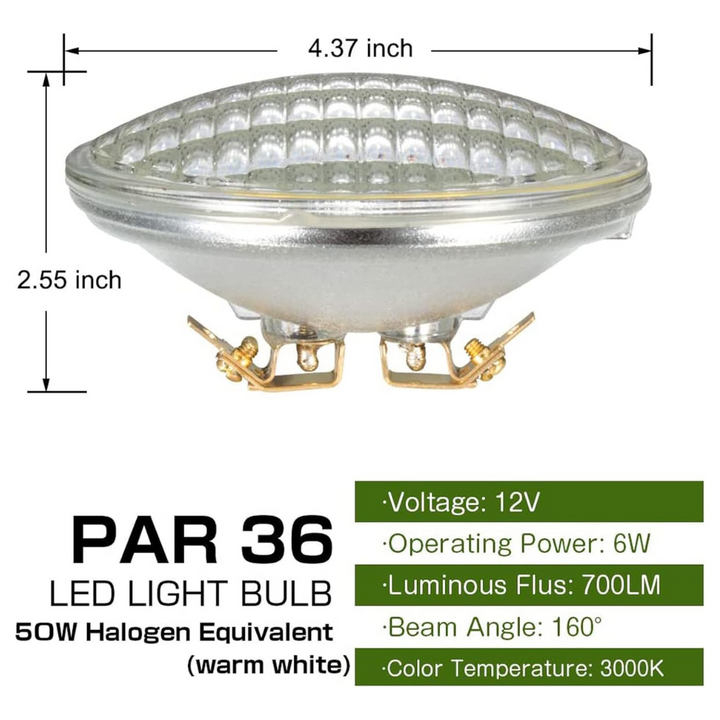 Outdoor Landscape Lighting LED 12V Low Voltage PAR36 Package Outdoor Landscape LED Bulbs Waterproof Flood Light Fixture