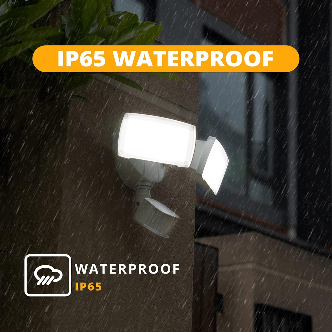 Outdoor Landscape Lighting LED 12V Low Voltage 31W Wired Smart Wi-Fi Outdoor LED Flood Light, 120V 2700K-6500K Tunable Motion-Sensor Security Light 3000LM, IP65 Compatible with Alexa/Google Home