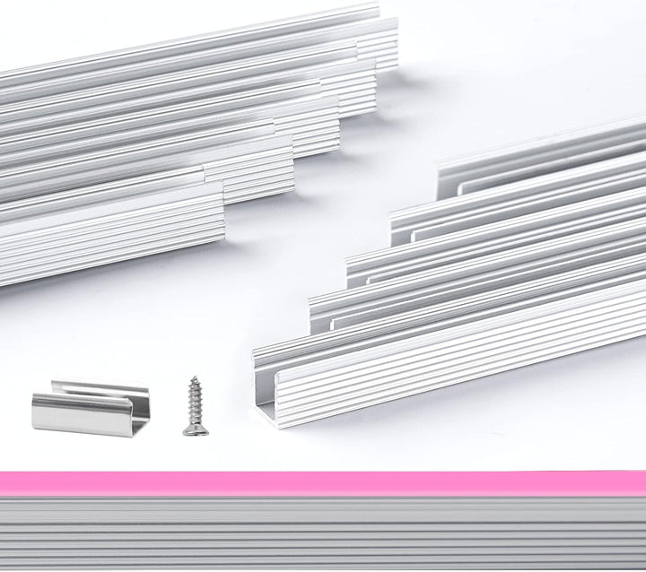 Outdoor Landscape Lighting LED 12V Low Voltage AC01 Aluminum Channel 3.3FT/1M For 6x12mm LED Silicon Neon Strip Lights Package 10 Pack - 3.3ft 1M Each