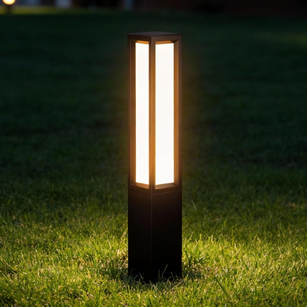 Outdoor Landscape Lighting LED 12V Low Voltage CPLA12 DC12V Low Voltage Integrated LED 3000K Outdoor Aluminum Bollard Path Light Bolted Mount Base IP65 Waterproof