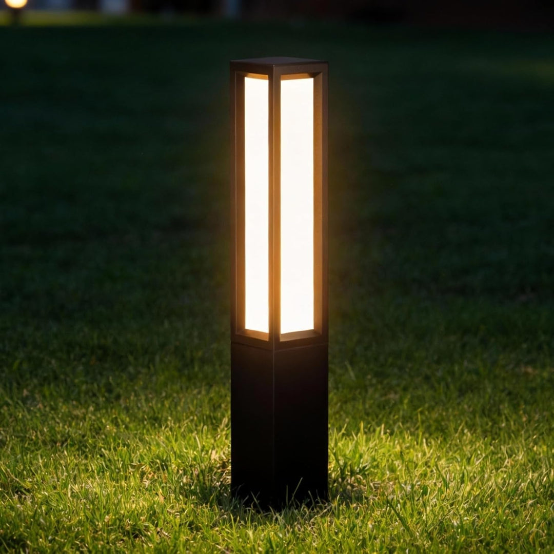 Outdoor Landscape Lighting LED 12V Low Voltage CPLA12 DC12V Low Voltage Integrated LED 3000K Outdoor Aluminum Bollard Path Light Bolted Mount Base IP65 Waterproof