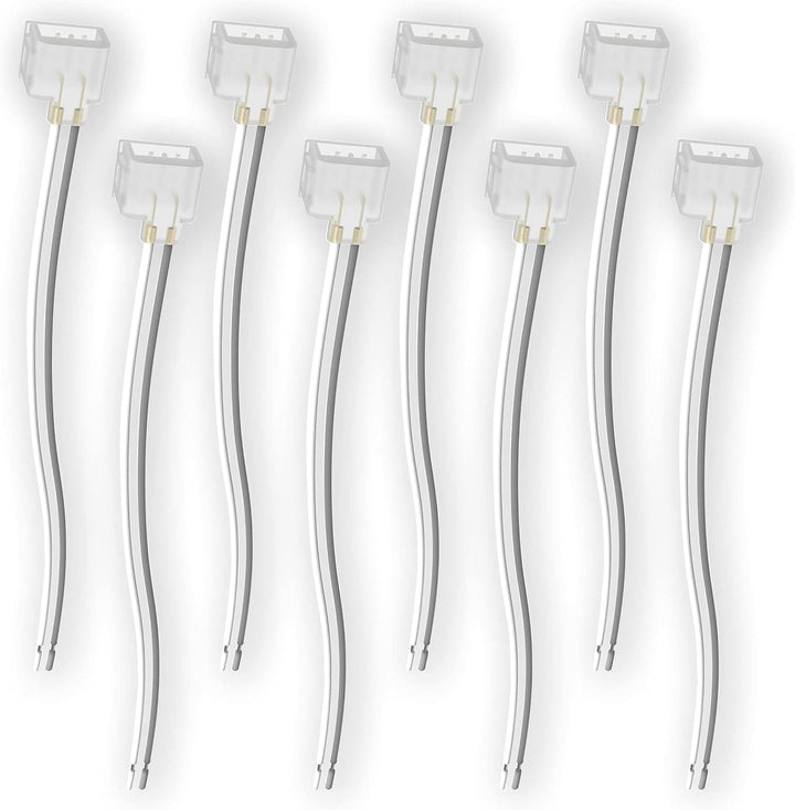 Outdoor Landscape Lighting LED 12V Low Voltage SLN 8 Pack Solderless Strip to Wire Connectors Package for Single Color LED 12V DC Strip Light Neon