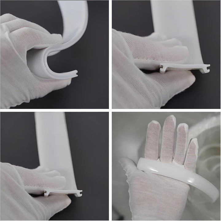 Outdoor Landscape Lighting LED 12V Low Voltage SC02 Milky White Silicone LED Channel Diffuser Recessed Flexible Tube Cover 16.4ft/5M Roll