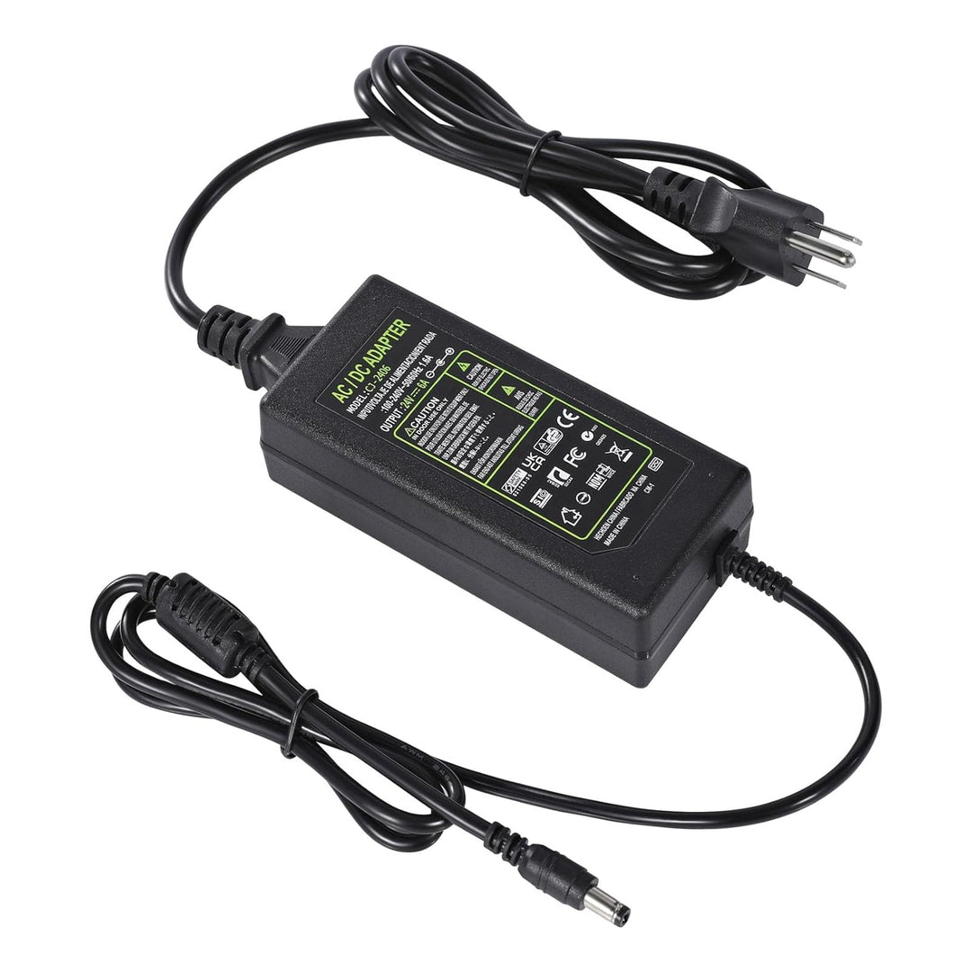Outdoor Landscape Lighting LED 12V Low Voltage LED Strip Lights 24V 6A 144W Power Supply, LED Strip Adapter, 100-240V AC to 24V DC Transformer with DC Output Jack for Neon Rope Light Compatible with 5.5mmx2.5mm, LED Light