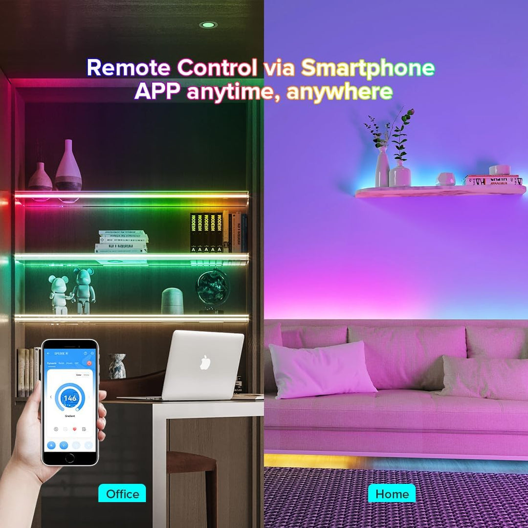 Outdoor Landscape Lighting LED 12V Low Voltage SP530E Smart Wi-Fi and Bluetooth RGB Addressable LED Controller Compatible with Alexa and Google Assistant, Support WS2811, WS2812B, WS2815, SK6812 and More