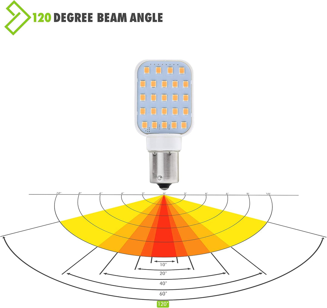 Outdoor Landscape Lighting LED 12V Low Voltage BA15S 3W Rotating LED Capsule DC10-30V Warm White Energy Efficient 1141/1156 Base Light Bulb Package