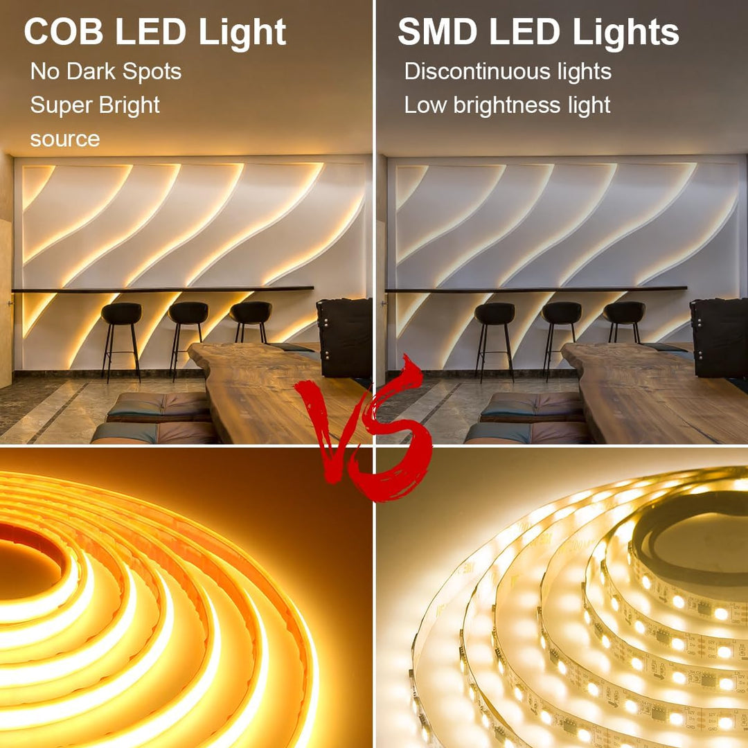 Outdoor Landscape Lighting LED 12V Low Voltage SLN09 Dotless 3.64W/ft COB Neon LED 16.4FT (5M) / 32.8FT (10M) Strip Light DC24V 60W/120W IP68, 8mm Outdoor Rated Dimmable Low Voltage Silicone Strip Light
