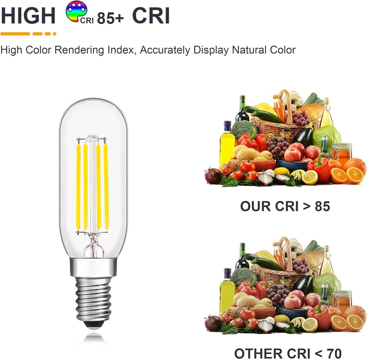 Outdoor Landscape Lighting LED 12V Low Voltage E12 4W Filament 12V AC/DC Candelabra and Small Base Package Low Voltage LED Light Bulbs Dimmable Energy Saving Light Bulb