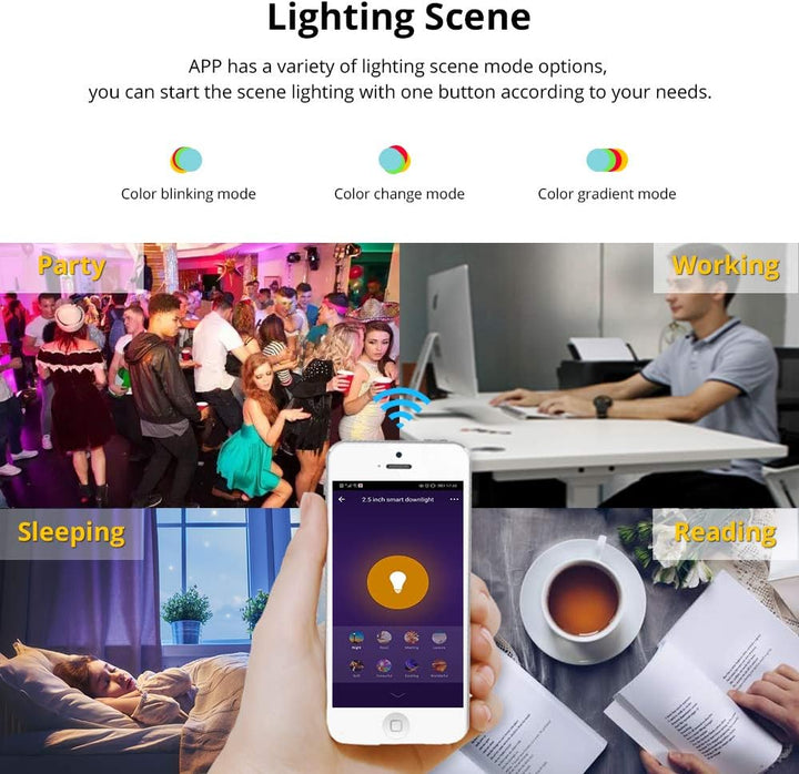 Outdoor Landscape Lighting LED 12V Low Voltage MR16 RGBCW 2700K-6000K 5W Smart WIFI LED Light Bulb, Energy Saving Color Changing 12V Outdoor LED Bulb Compatible with Alexa, Google Assistant, and Siri