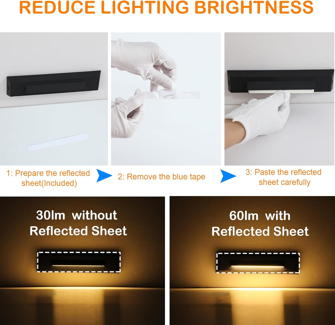 Outdoor Landscape Lighting LED 12V Low Voltage STLA07 6 Pack Low Voltage 3CCT 2700K/4000K/6000K LED Step Lights Outdoor Package, 2.5W Accent Lighting Fixtures