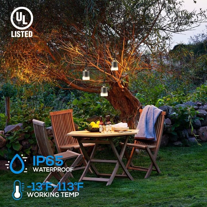 Outdoor Landscape Lighting LED 12V Low Voltage HLA01 Calvo Low Voltage Brass Yellow Cylinder Pendant 4.5W 2700K Integrated LED Aluminum Light Hanging Patio Light