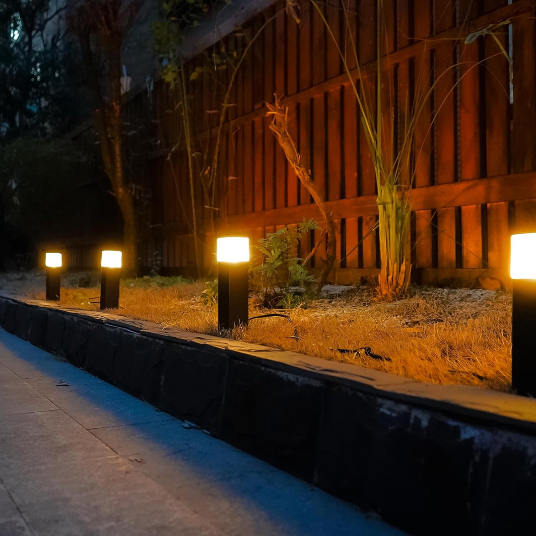 Outdoor Landscape Lighting LED 12V Low Voltage ALP51 8-Pack LED Landscape Pathway Lights Package, 2700K 2W Low Voltage 12V AC Bronze Bollard Outdoor Landscape Lighting