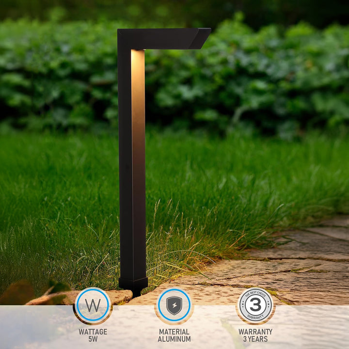 Outdoor Landscape Lighting LED 12V Low Voltage ALPCC07 6-Pack 5W 5CCT LED Landscape Pathway Light Package, 12V Low Voltage Modern Path Lights