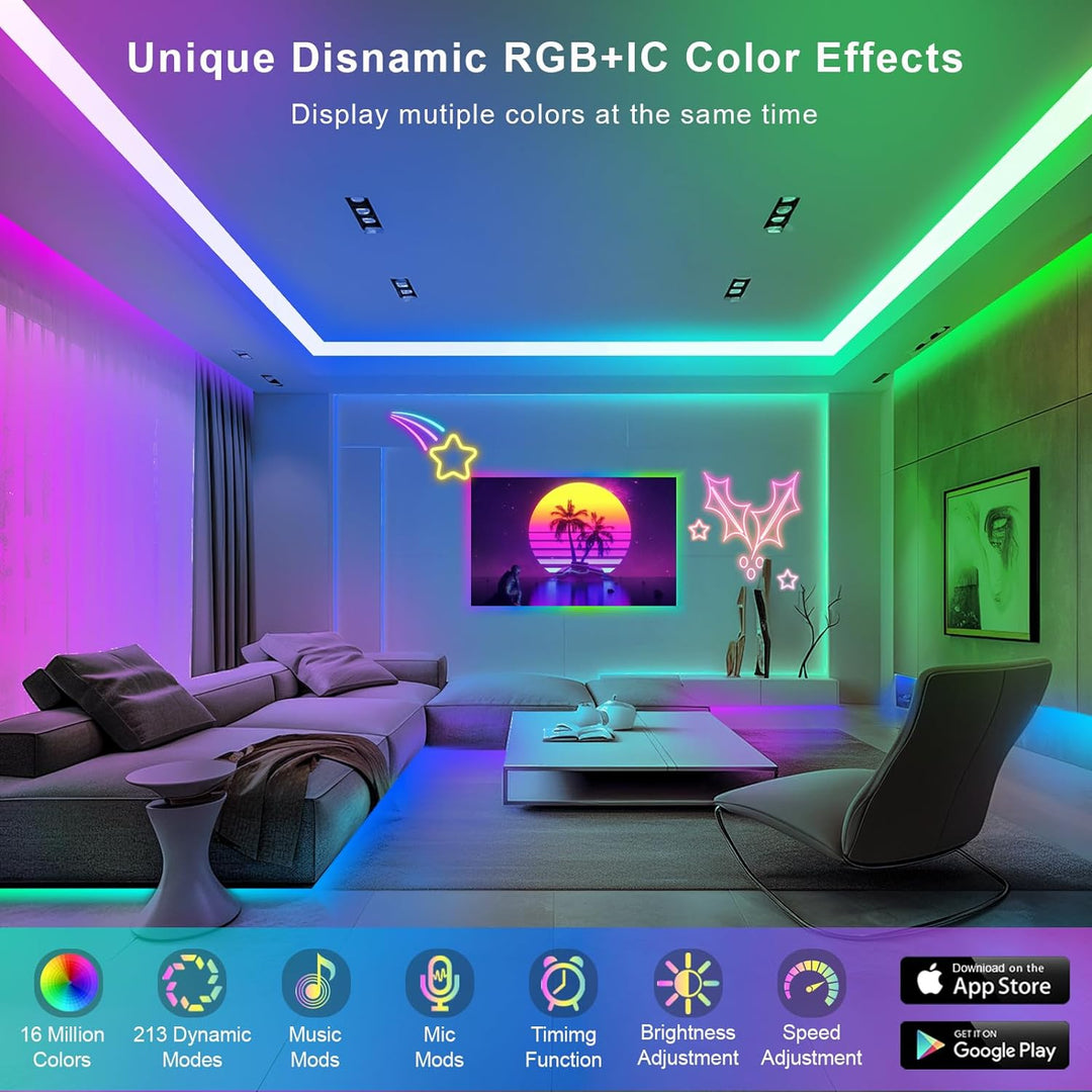 Outdoor Landscape Lighting LED 12V Low Voltage SLNR03 Dotless Neon RGB+IC LED Strip Light 5M DC24V IP67 Outdoor Rated Dimmable Low Voltage Strip Light