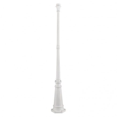 Outdoor Landscape Lighting LED 12V Low Voltage Outdoor Accessories - Outdoor Lamp Post 74" x 10.25" Aluminum, Textured White Finish - 7709-13