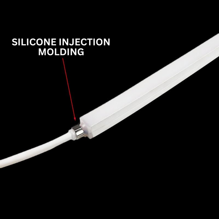 Outdoor Landscape Lighting LED 12V Low Voltage SLN12 Dotless Neon Soft Silicone Vertical Bending LED Strip Light 10x10mm 2.44W/ft DC12V/DC24V IP68 16.4ft with Screws and Mounting Clips