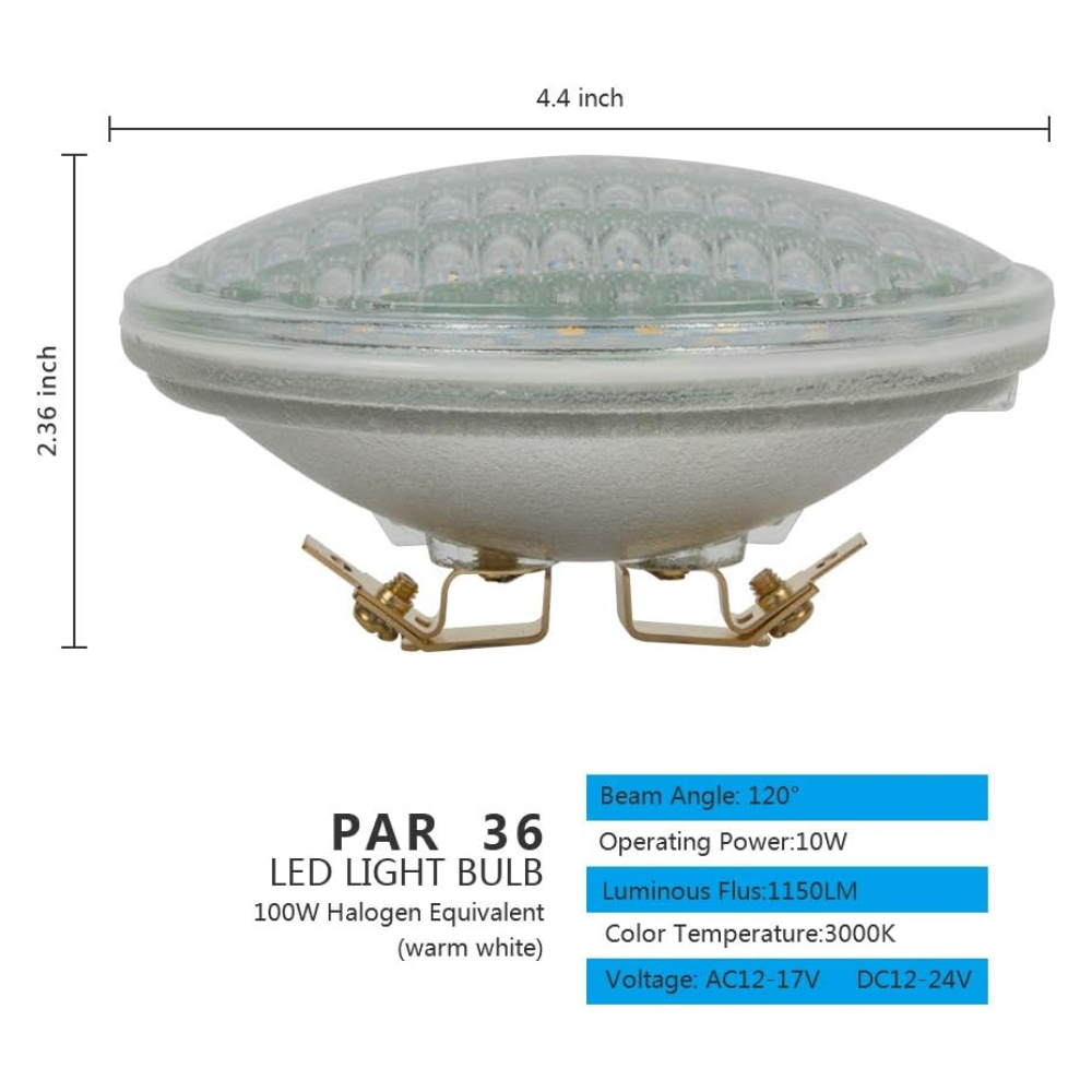 Outdoor Landscape Lighting LED 12V Low Voltage PAR36 Package Outdoor Landscape LED Bulbs Waterproof Flood Light Fixture