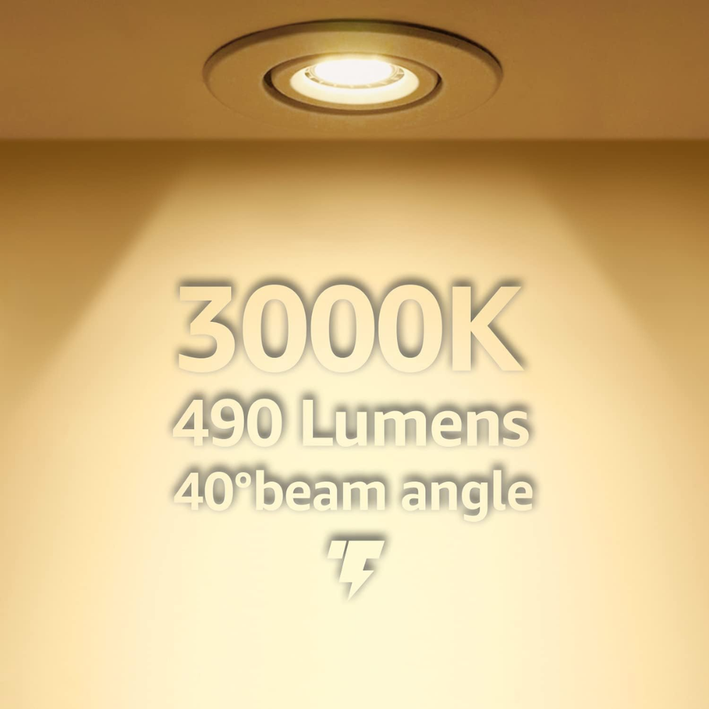 Outdoor Landscape Lighting LED 12V Low Voltage 6-Pack MR16 7W 12V Low Voltage LED Bulbs 490LM Dimmable Energy Saving Waterproof Light CE & RoHS Certified 3000K Warm White