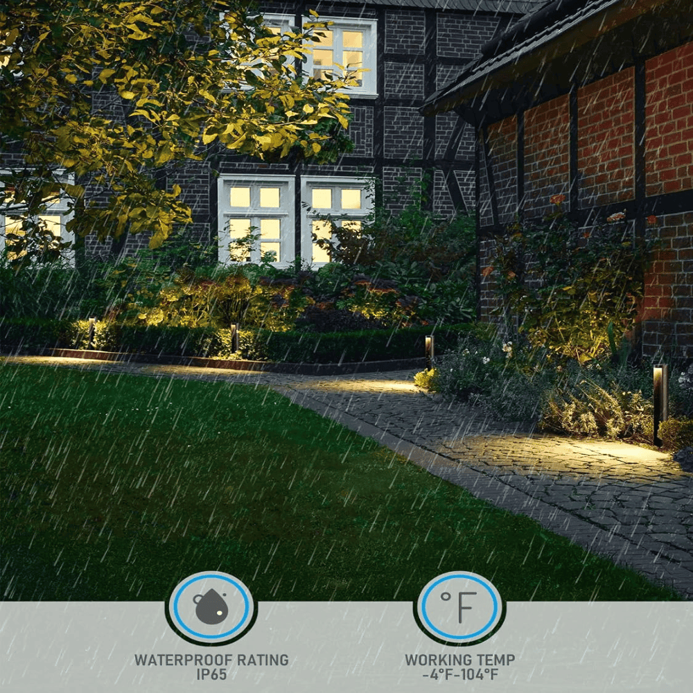 Outdoor Landscape Lighting LED 12V Low Voltage ALP16 6- and 12-Pack 5W 5CCT 1800K/2700K/3500K/4000K/5000K Integrated LED Landscape Pathway Light Package, 12V Low Voltage Side Lit Path Lights