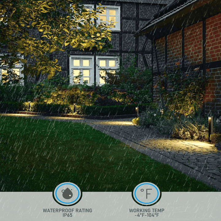 Outdoor Landscape Lighting LED 12V Low Voltage ALP16 6- and 12-Pack 5W 5CCT 1800K/2700K/3500K/4000K/5000K Integrated LED Landscape Pathway Light Package, 12V Low Voltage Side Lit Path Lights
