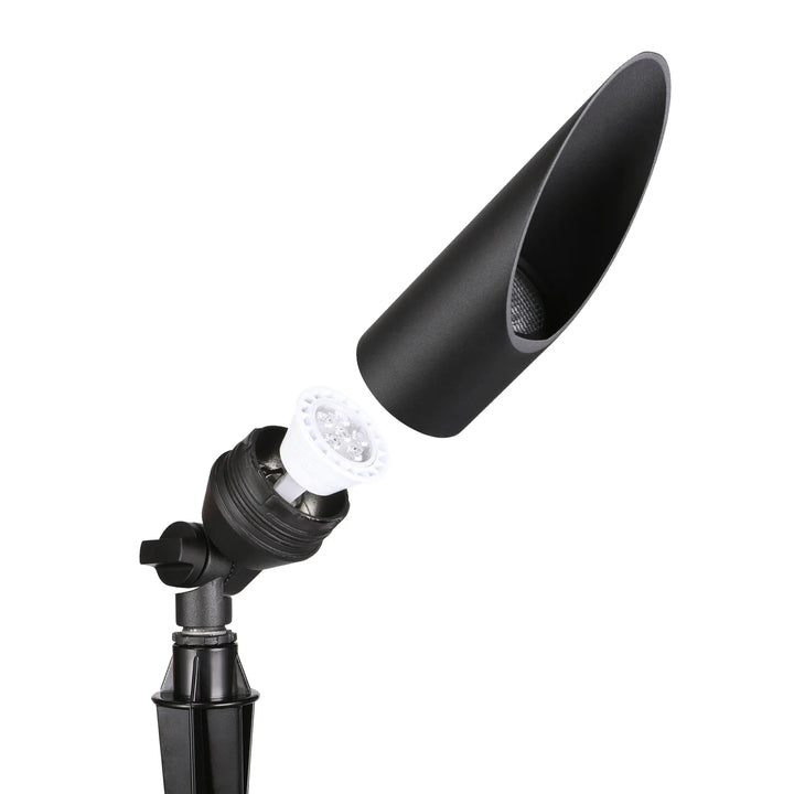 Outdoor Landscape Lighting LED 12V Low Voltage SPAL02 Acuto Spotlight Low Voltage Aluminum 7W 3000K Warm White MR16 LED Spotlight Outdoor Landscape Lighting