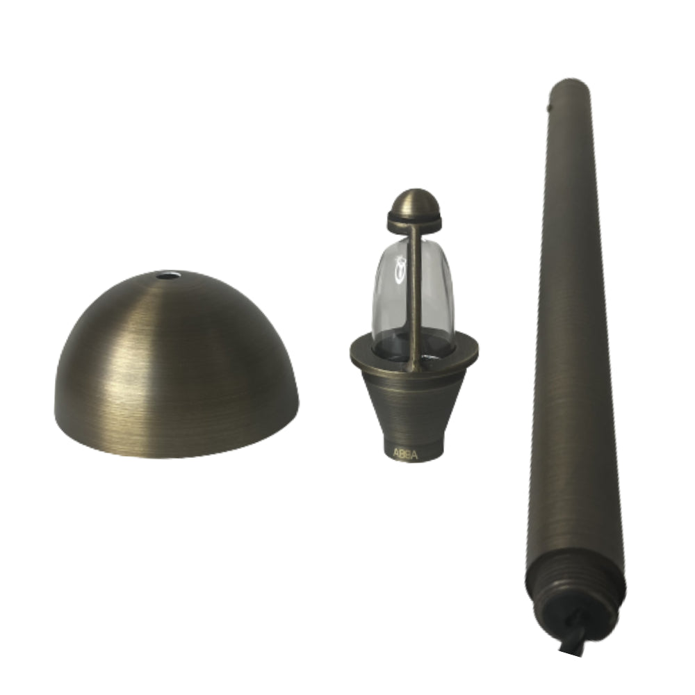 Outdoor Landscape Lighting LED 12V Low Voltage PLB18 4x/8x/12x Package Brass LED Mini Globe Lamp Ready 12V Low Voltage Pathway Outdoor Landscape Lighting Fixture with G4 3W 3000K Bulb