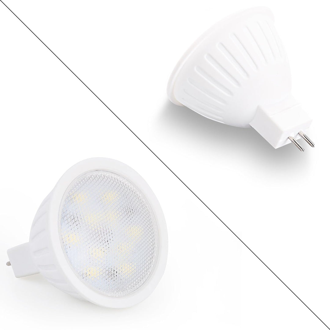 Outdoor Landscape Lighting LED 12V Low Voltage 6-Pack MR16 5W 120V GU5.3 LED Bulbs Dimmable Energy Saving Light 120 Degree Beam Angle Line Voltage
