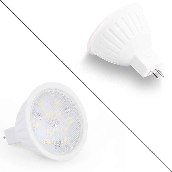 Outdoor Landscape Lighting LED 12V Low Voltage 6-Pack MR16 5W 120V GU5.3 LED Bulbs Dimmable Energy Saving Light 120 Degree Beam Angle Line Voltage