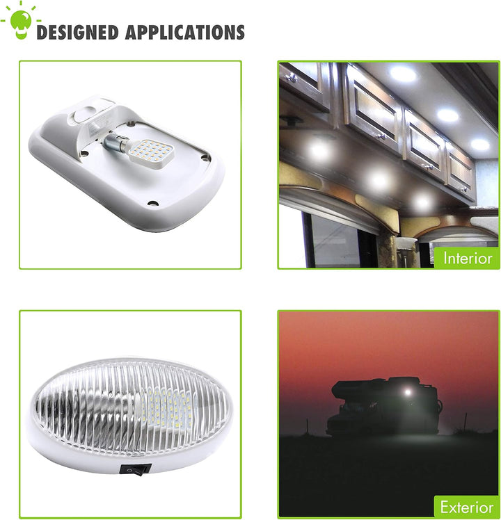Outdoor Landscape Lighting LED 12V Low Voltage BA15S 3W Rotating LED Capsule DC10-30V Warm White Energy Efficient 1141/1156 Base Light Bulb Package